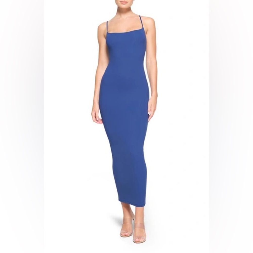 SKIMS Fits Everybody Long Slip Dress | Sapphire